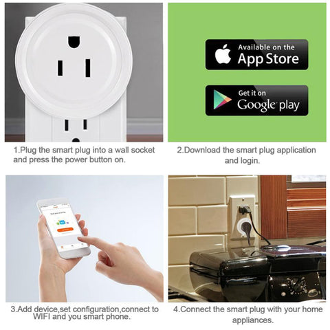 WiFi smart plug control for smart home devices