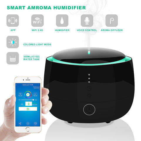 Quiet smart humidifier with app control