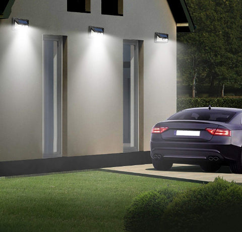 Outdoor Motion Sensor Lights being used outside 


