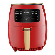 Smart Touch Air Fryer with Touch Control & Auto Power-off in Pearly Red, designed with a sleek finish and intuitive touch panel.