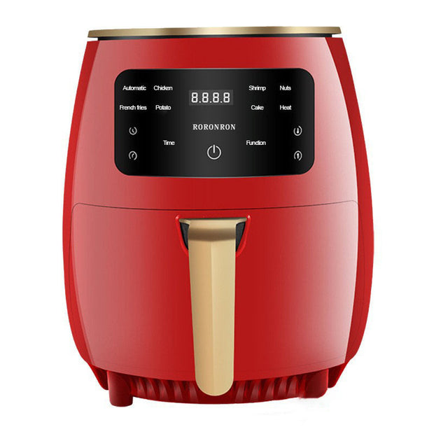 Smart Touch Air Fryer with Touch Control & Auto Power-off in Pearly Red, designed with a sleek finish and intuitive touch panel.