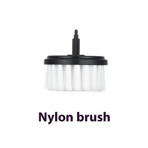“Powerful electric scrubber with detachable brush heads”