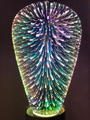 3D Edison Light Bulb – Decorative ST64 G95 Filament LED Star Lamp