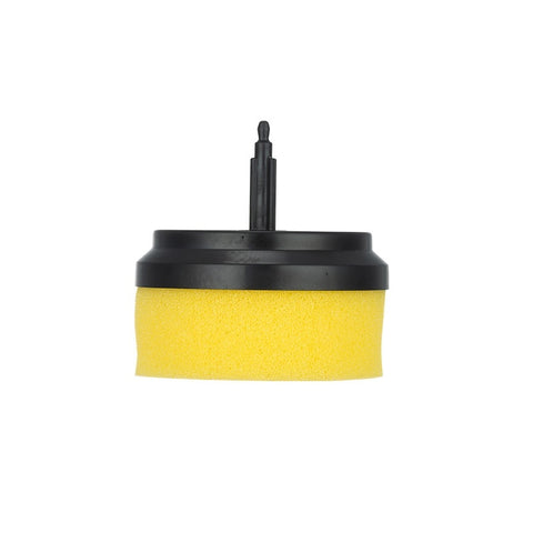 “Powerful electric scrubber with detachable brush heads”