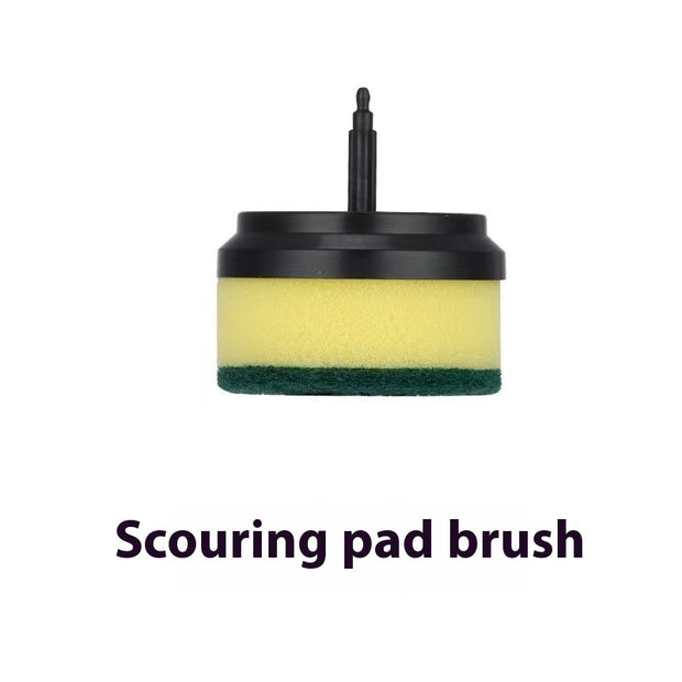 Rotating electric cleaning brush for bathroom and kitchen