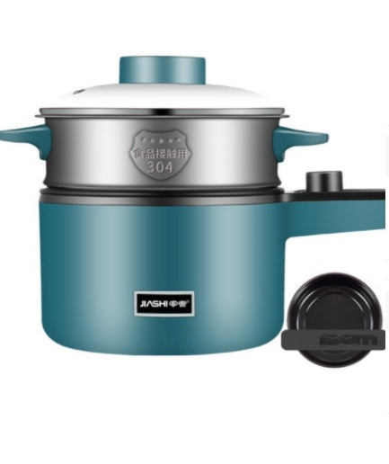 Mini Kitchen Multi-Function Electric Pot with stainless steel steamer insert and lid, ideal for multifunctional home cooking.