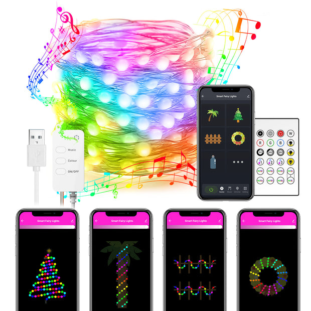 Smart LED Music Sync Dreamcolor String Lights
