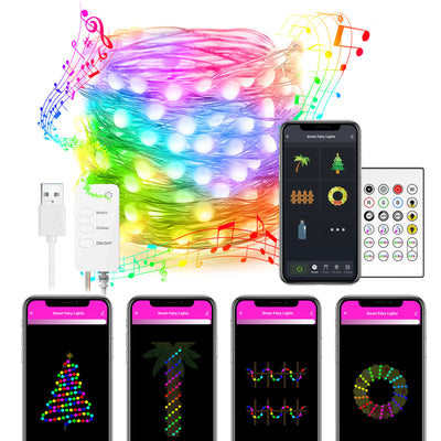 Smart LED Music Sync Dreamcolor String Lights


